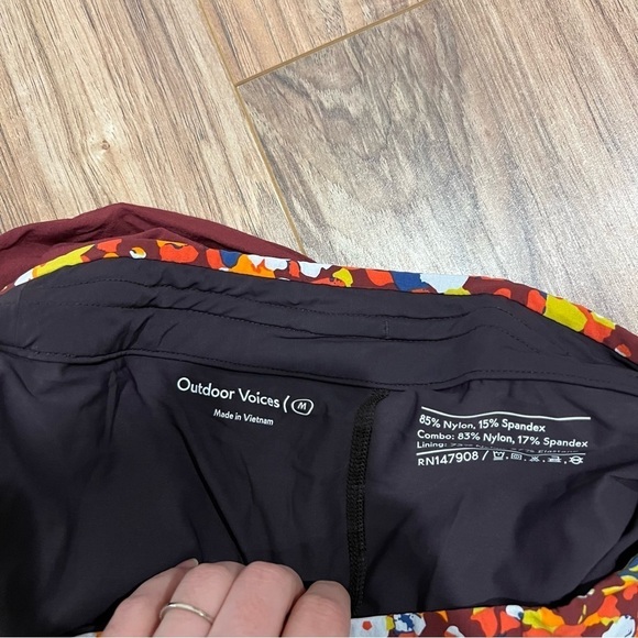 Outdoor Voices Exercise Skort in Paprika Blooms - Picture 5 of 7